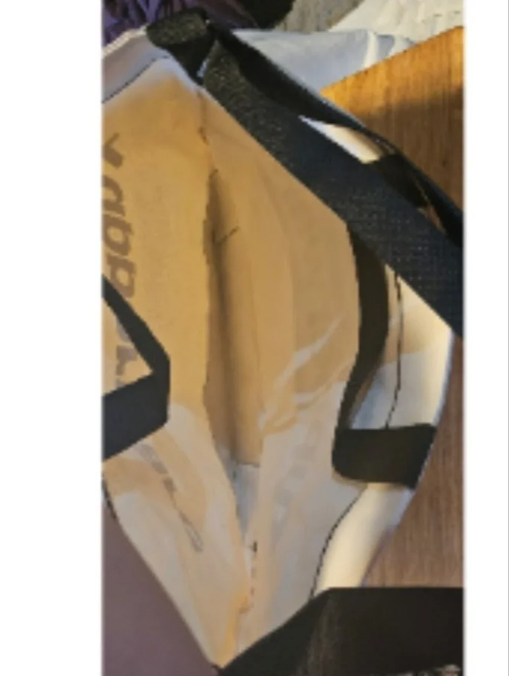 Tupperware Large Promotional Consultant Logo Cream Canvas Tote Bag Black Handles
